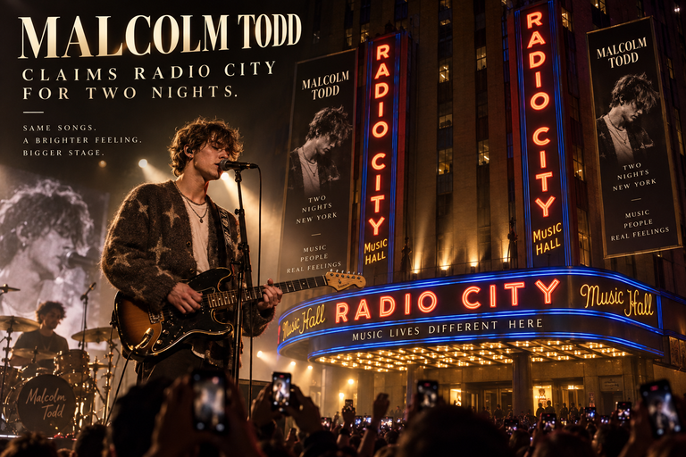 Malcolm Todd claims Radio City for two nights.
